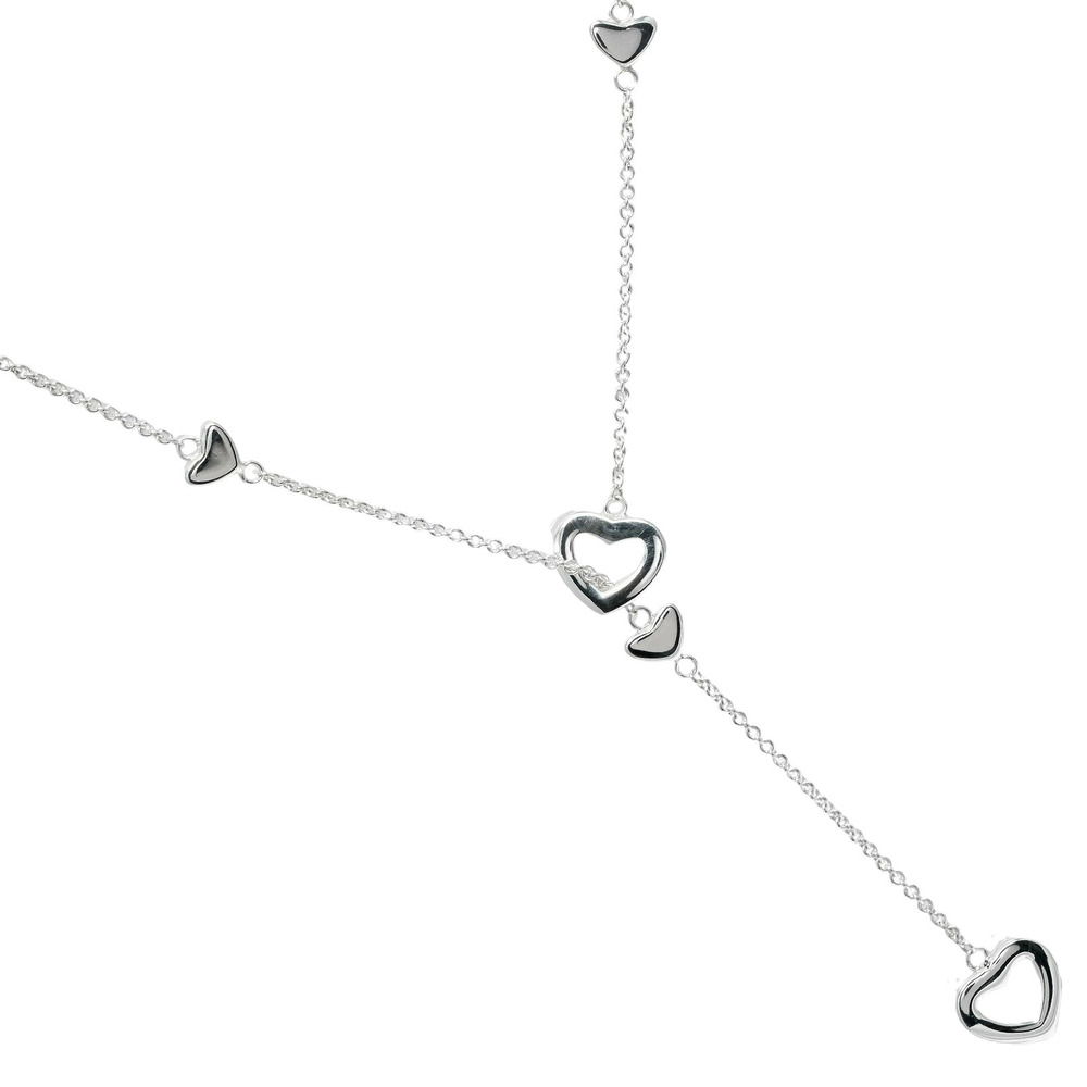 Tiffany Co Heart Lariat Necklace Sterling Silver